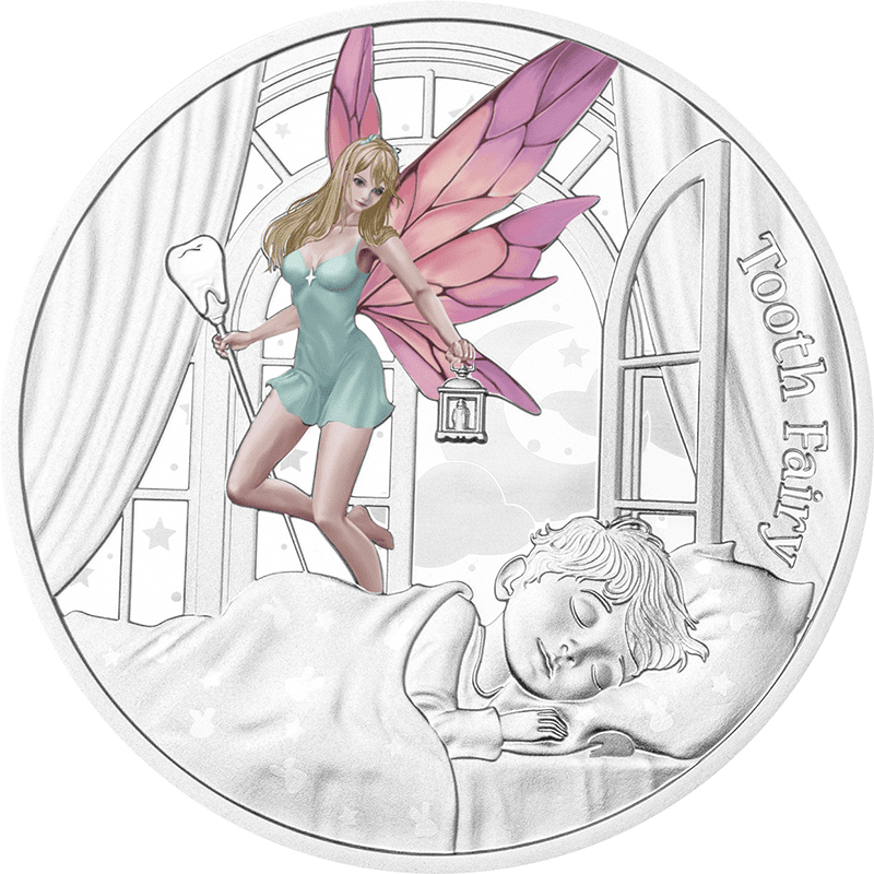 MORGAN THE FAIRY Magic Series 2 Oz Silver Coin 2000 Francs