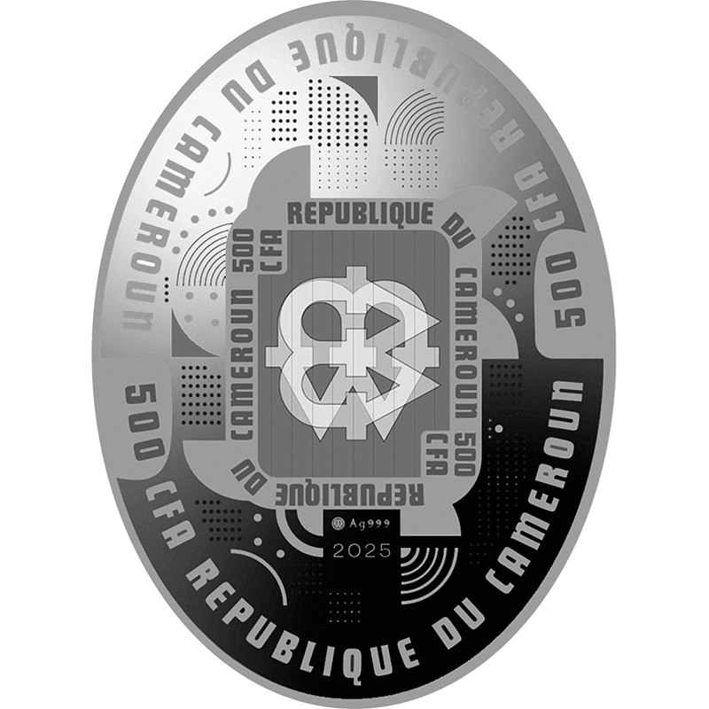 カメルーン 2025年 恐竜の赤ちゃん ヴェロキラプトル 500フランカラー