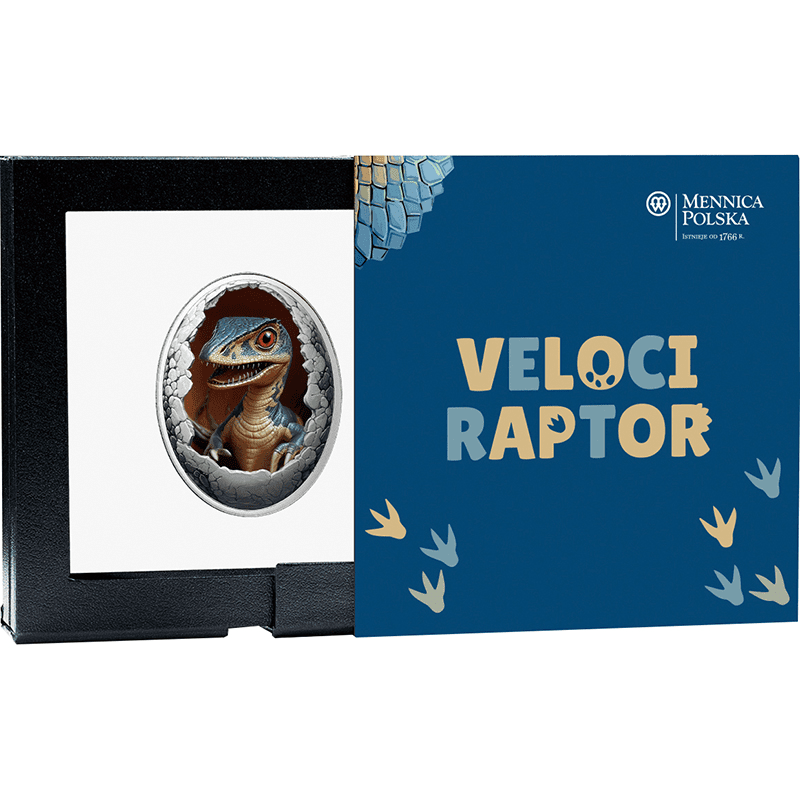 カメルーン 2025年 恐竜の赤ちゃん ヴェロキラプトル 500フランカラー