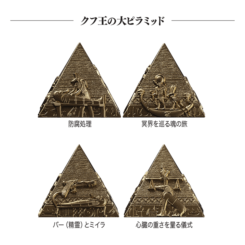 ジブチ 2025年 ギザの三大ピラミッド 200フラン金メッキ銀貨3種セット