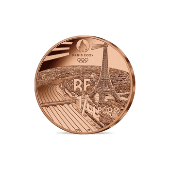 フランス 2023年 オリンピック・パラリンピック競技大会 パリ2024 公式記念コイン 第3貨 スポーツシリーズ カウントダウンコイン ゴルフ 25セント銅貨 未使用