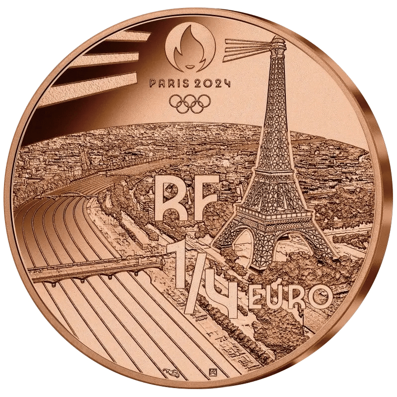 2021 フランス パリ2024オリンピック開催記念 六角形 250ユーロ 金貨 - コレクション