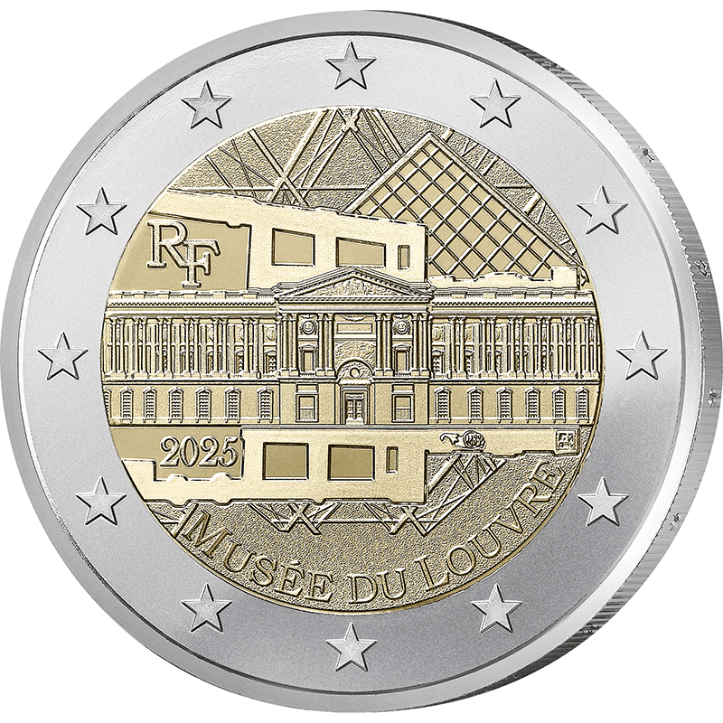 フランス 2025年 ルーヴル美術館 ミロのヴィーナス 2ユーロ貨