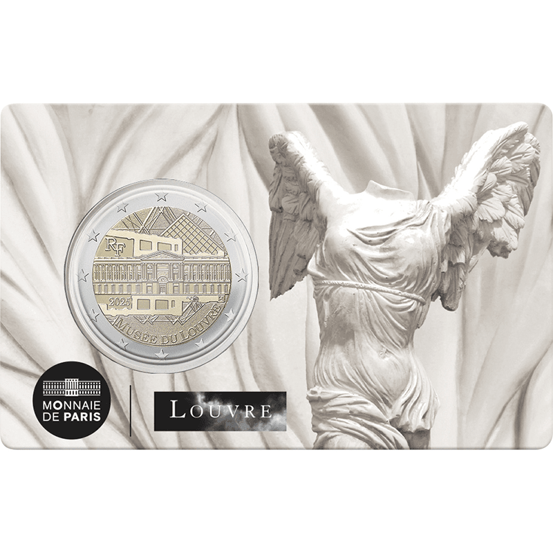 フランス 2025年 ルーヴル美術館 サモトラケのニケ 2ユーロ貨
