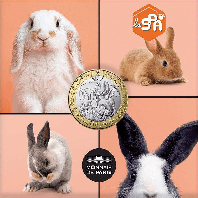 フランス 2025年 フランス動物保護協会「SPA」設立180周年 ウサギ 5