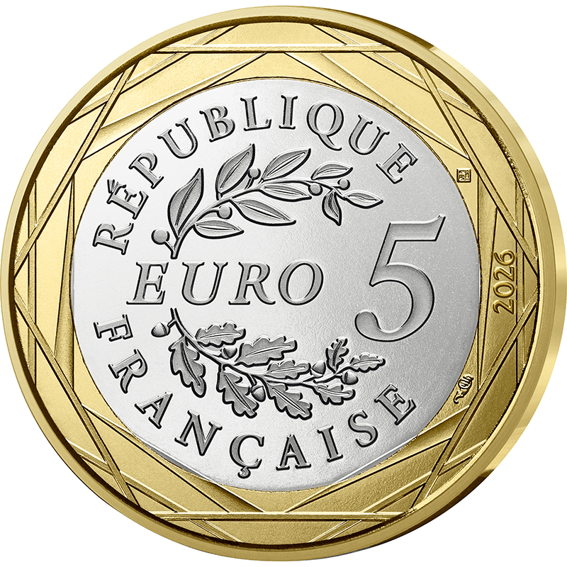 h*7様 フランス　ユネスコ　マゼラン没後500年とマヌエル様式　5ユーロ金貨 フランス 2026年 わたしのはじめてのコイン 5ユーロ複合貨 未使用