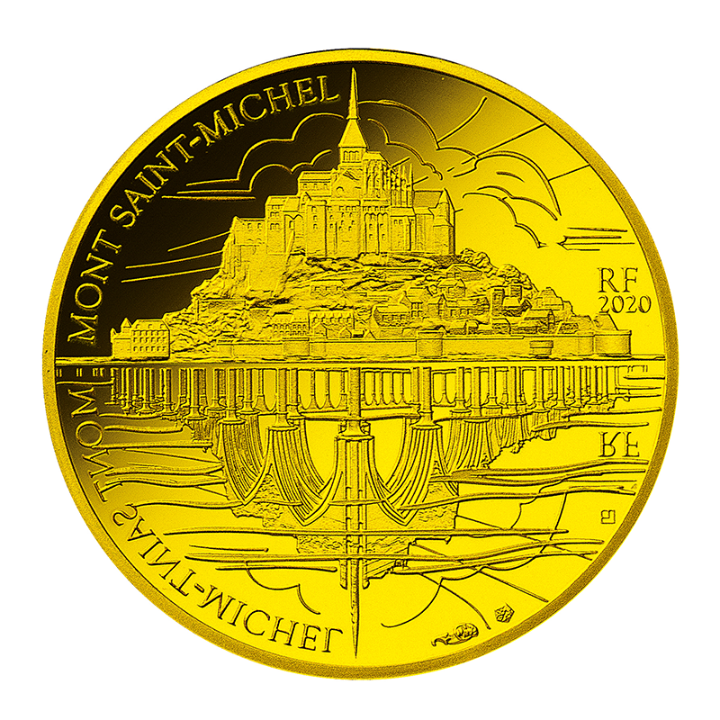 E】フランス 2020年 ユネスコ75周年記念 世界遺産コインシリーズ 金貨3