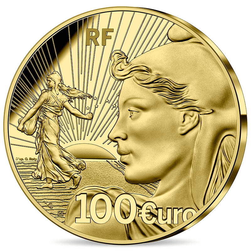 フランス 21年 種を蒔く人 100ユーロ金貨 プルーフ Taisei Coins Online Shop 泰星コイン株式会社 オンラインショップ