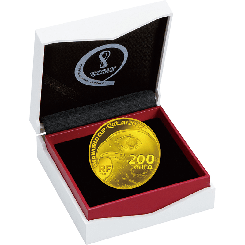 A】 フランス 2021年 FIFAワールドカップカタール2022公式記念コイン