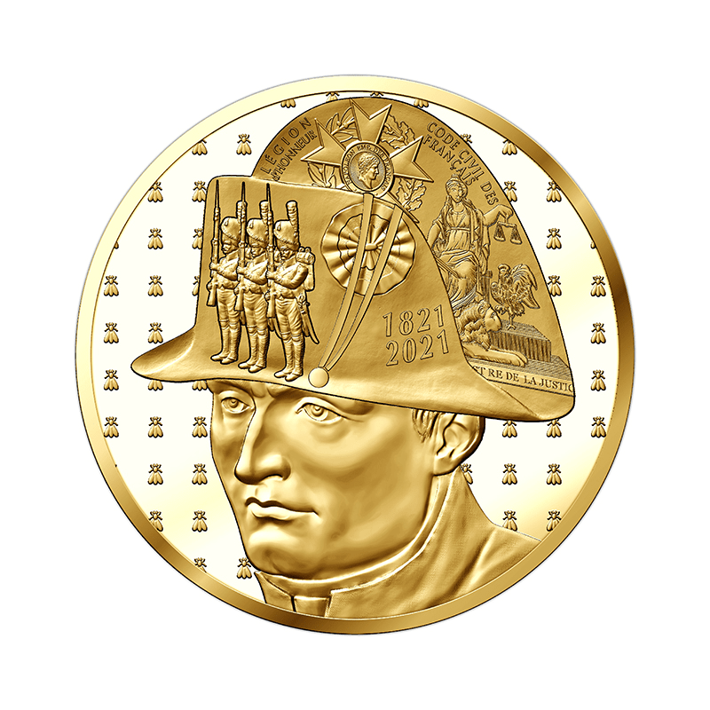 フランス 21年 ナポレオン没後0周年 0ユーロ金貨 プルーフ オンラインショップ 泰星コイン株式会社