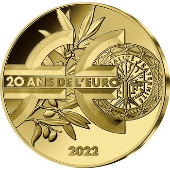 フランス 2022年 ユーロ導入20周年 種を蒔く人 100ユーロ金貨 プルーフ