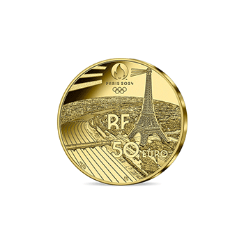 フランス 2022年 オリンピック・パラリンピック競技大会 パリ2024 公式記念コイン 第2貨 ヘリテージシリーズ サクレ・クール 50ユーロ金貨 プルーフ
