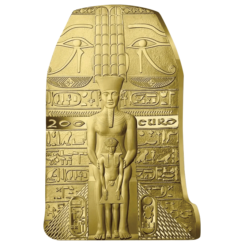 フランス 2022年 ルーブル美術館 エジプトの秘宝 200ユーロ金貨 