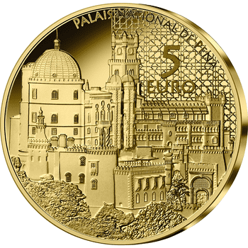 フランス 2023年 ユネスコ世界遺産 ペーナ国立宮殿 5ユーロ金貨 プルーフ