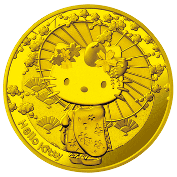 フランス 2024年 ハローキティ50周年公式記念コイン ＜C＞日本 50ユーロ金貨 プルーフ