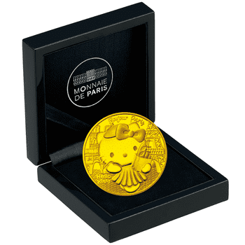 フランス 2024年 ハローキティ50周年公式記念コイン ＜D＞フランス 50ユーロ金貨 プルーフ