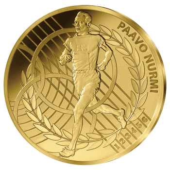 フランス 2024年 パリ1924オリンピック競技大会100周年 パーヴォ・ヌルミ 200ユーロ金貨 プルーフ