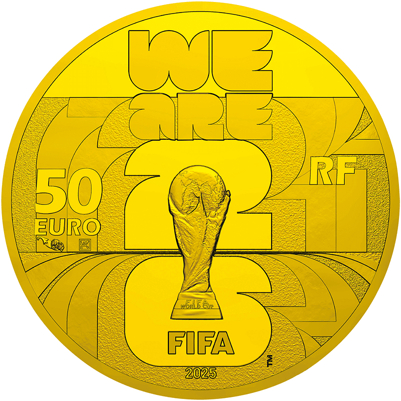 D】フランス 2025年 FIFAワールドカップ26公式記念コイン＜第1次
