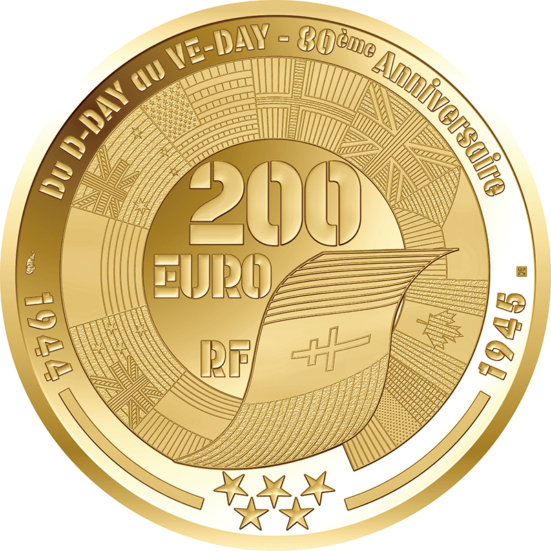 フランス 2025年 ヨーロッパ戦勝記念日80周年 フランス兵士 200