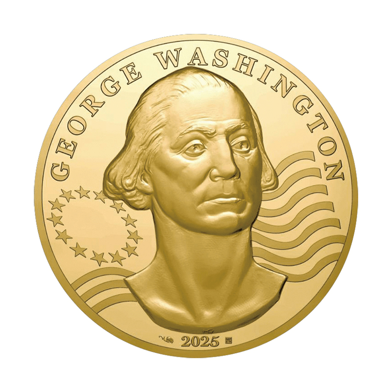 フランス 2025年 ジョージ・ワシントンの貢献 200ユーロ金貨 1オンス