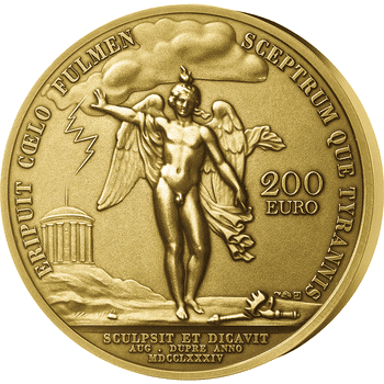 ヨーロッパ 現行69ユーロ 硬貨 1ユーロ（イタリアのユーロ硬貨） [35714281]の写真素材 - アフロ