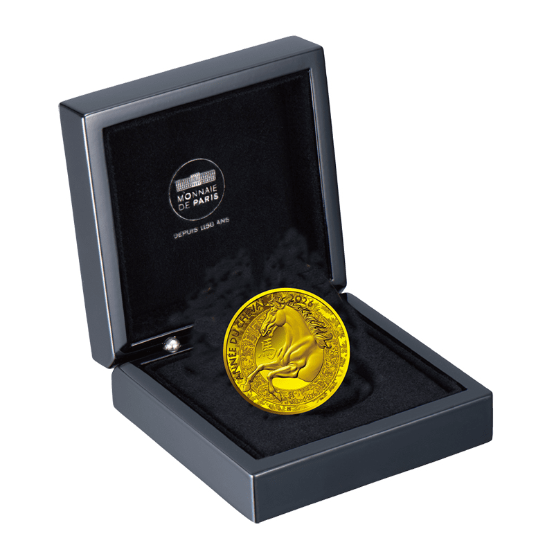 A＞ フランス 2026年 午年馬図記念コイン 500ユーロ金貨