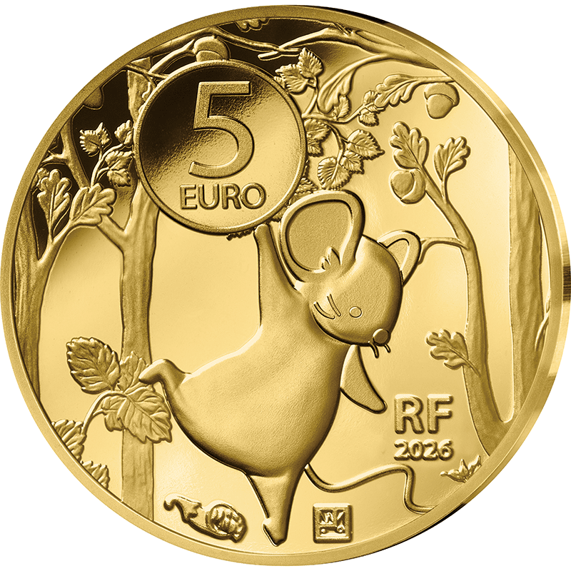 フランス 2026年 わたしのはじめてのコイン 5ユーロ金貨 プルーフ