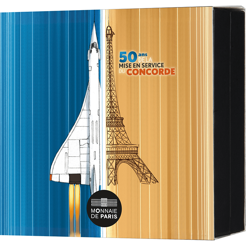 フランス 2026年 コンコルド商業飛行50周年 50ユーロ金貨 プルーフ