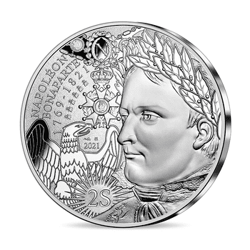フランス 2021年 ナポレオン没後200周年 月桂冠 100ユーロ銀貨 未使用