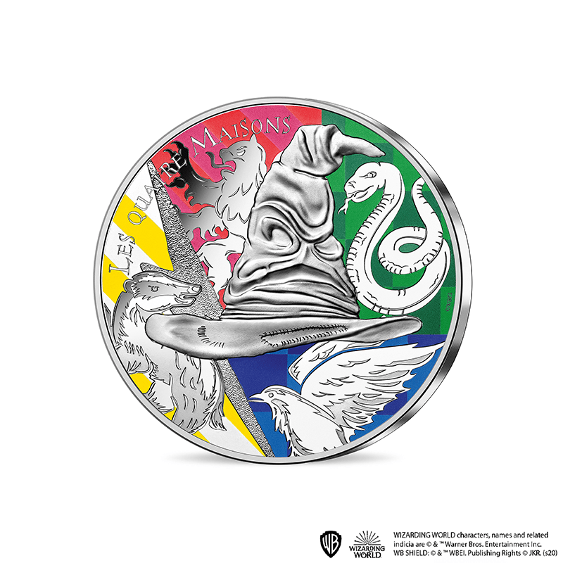 フランス 21年 ハリー ポッター 第1弾 4つの寮 50ユーロカラー銀貨 未使用 オンラインショップ 泰星コイン株式会社