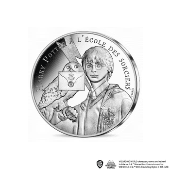 フランス 2021年 ハリー・ポッター 第1弾 【1】ハリーとヘドウィグ 10ユーロ銀貨 未使用