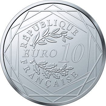 フランス 2021年 偉大な作家シリーズ ジャン・ド・ラ・フォンテーヌ 10ユーロ銀貨 未使用