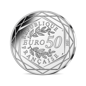 フランス 2021年 ハリー・ポッター ムービーコレクション 第2弾 エクスペクト・パトローナム 50ユーロカラー銀貨 未使用