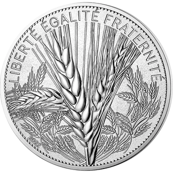 フランス 2022年 自然のシンボル 最終貨 麦の穂 20ユーロ銀貨 プルーフ