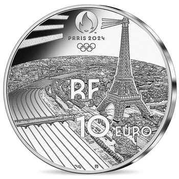 フランス 2022年 オリンピック・パラリンピック競技大会 パリ2024 公式記念コイン 第2貨 ヘリテージシリーズ サクレ・クール 10ユーロ銀貨 プルーフ