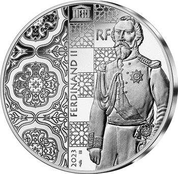 フランス 2023年 ユネスコ世界遺産 ペーナ国立宮殿 10ユーロカラー銀貨 プルーフ