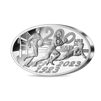 フランス 2023年 ラグビーワールドカップフランス2023 公式記念コイン 第2貨 ラグビー発祥200周年 500ユーロ銀貨 1キロ プルーフ