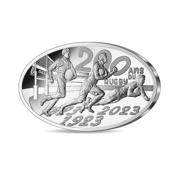 フランス 2023年 ラグビーワールドカップフランス2023 公式記念コイン 第2貨 ラグビー発祥200周年 10ユーロ銀貨 プルーフ