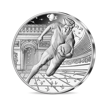 フランス 2023年 ラグビーワールドカップフランス2023 公式記念コイン 第2貨 2023年大会と開催国フランス 10ユーロ銀貨 プルーフ