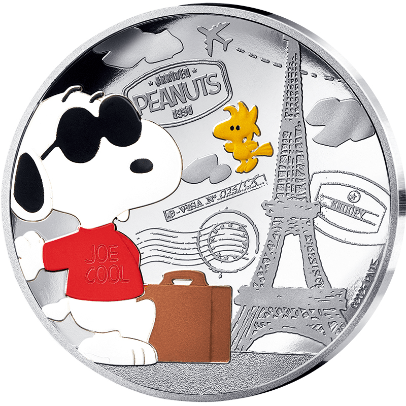 フランス 2025年 ピーナッツ75周年 ＜スヌーピーとエッフェル塔＞ 10