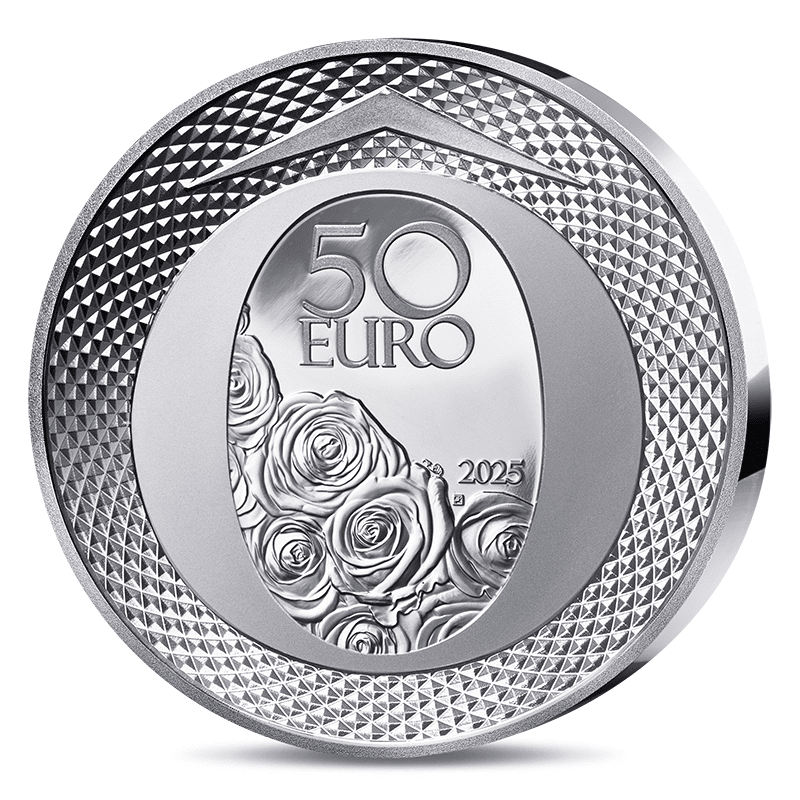 フランス 2025年 ランコム創設90周年 50ユーロ銀貨 プルーフ