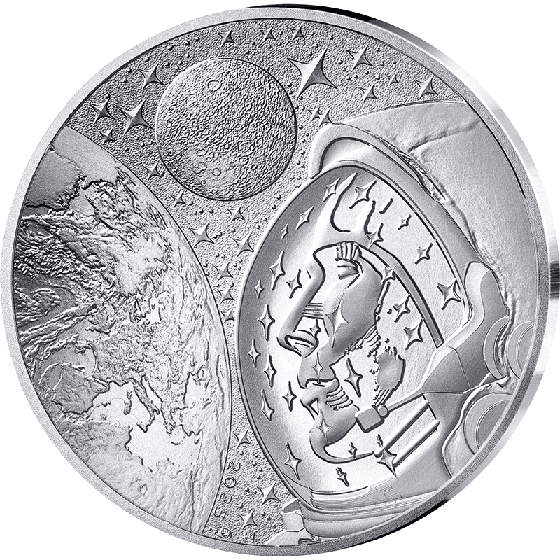 フランス 2025年 トマ・ペスケと宇宙の旅 10ユーロ銀貨 プルーフ