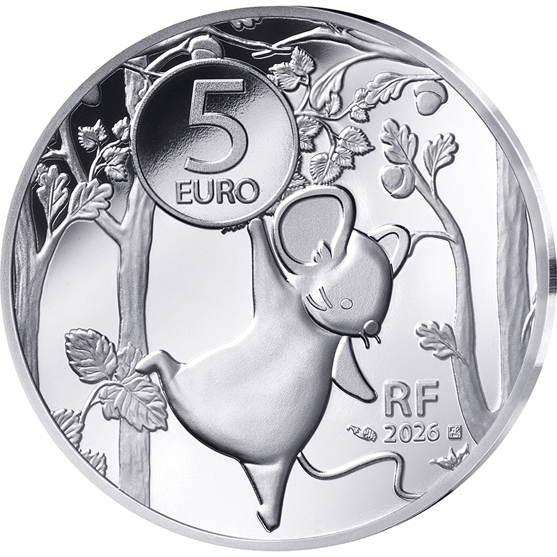 フランス 2026年 わたしのはじめてのコイン 5ユーロカラー銀貨