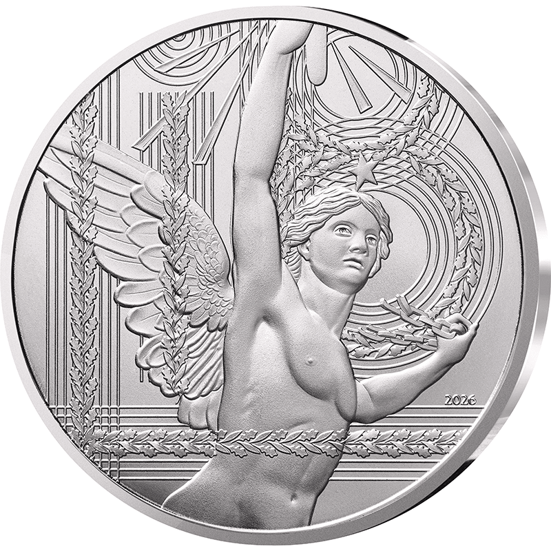 フランス 銀貨 50ユーロ フランス革命記念日 １枚 フランス 2026年 フランスの精神 バスティーユの精霊 100ユーロ銀貨 未