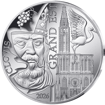 フランス 2024年 ノートルダム大聖堂の再建 (アーチ型) 10ユーロ銀貨