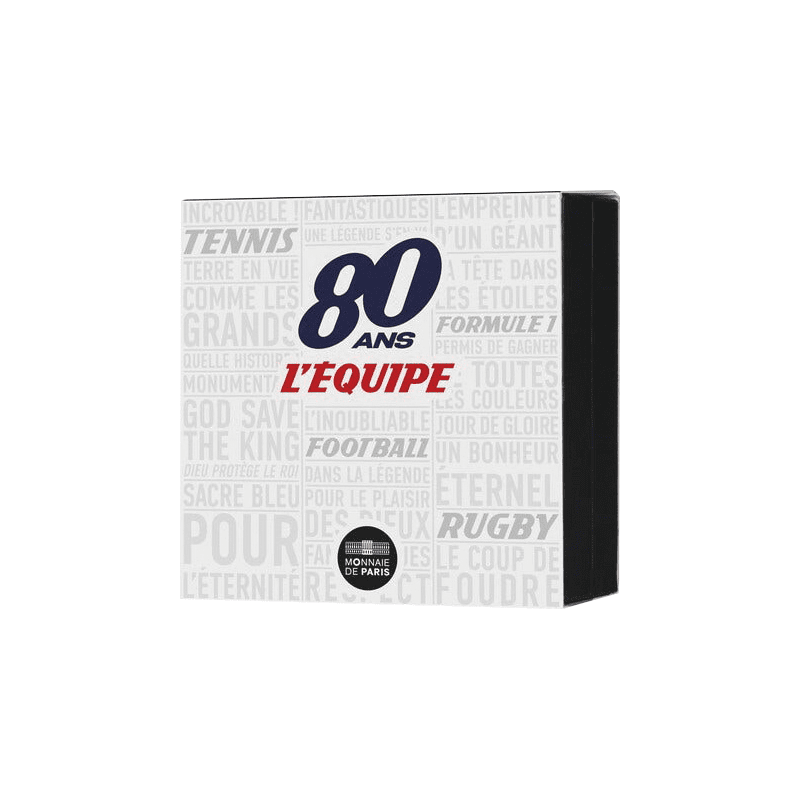 フランス 2026年 「レキップ紙」創刊80周年 サーブを打つテニス選手 10