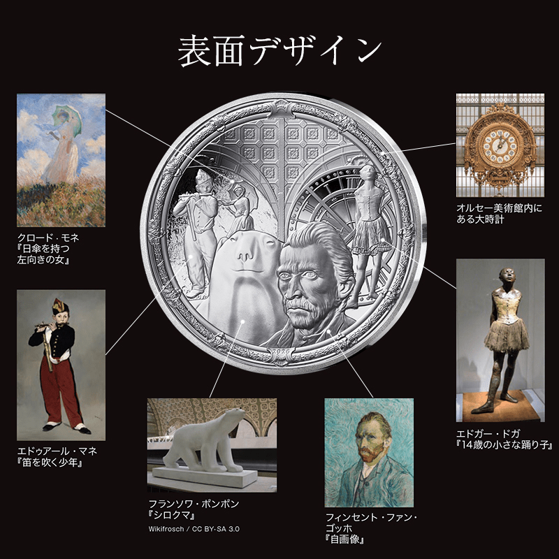 フランス 2026年 オルセー美術館開館40周年 50ユーロ銀貨 プルーフ