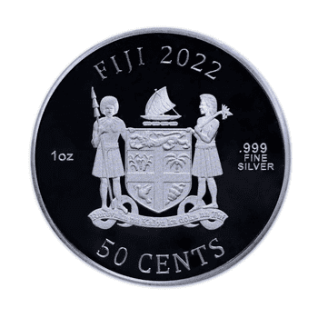 フィジー 2022年 ジュラシック・ワールド 新たなる支配者 50セント銀貨 未使用