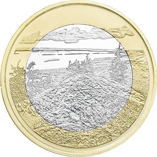 フィンランド 2018年 フィンランドの風景シリーズ コリ 5ユーロバイメタル貨 プルーフ