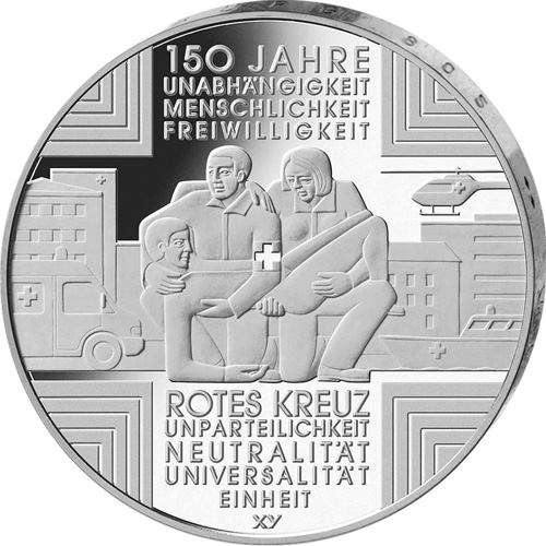 ドイツ 2013年 ドイツ赤十字社150周年 10ユーロ白銅貨 未使用